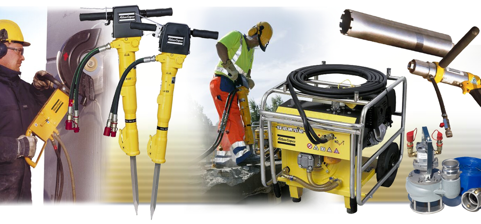 Carotteuse, Scie, Pompe, Marteau perforateur