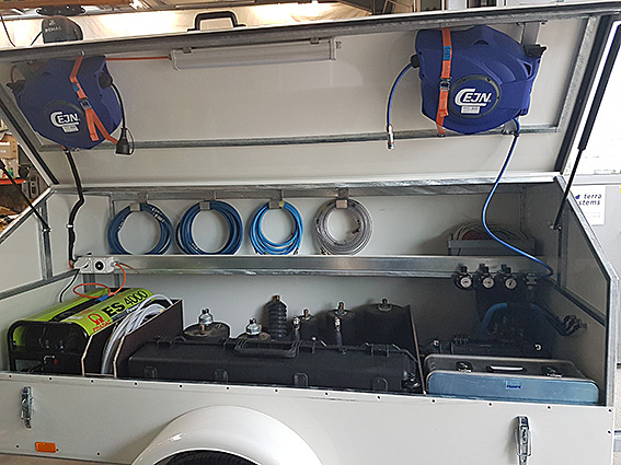 Ausbau Rohrreinigungsanhänger